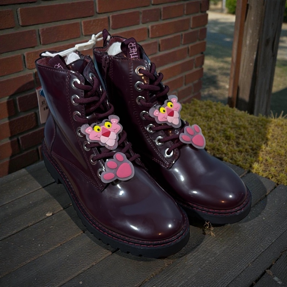 Zara Ankle Boot Women Pink Panther Size 37 /5